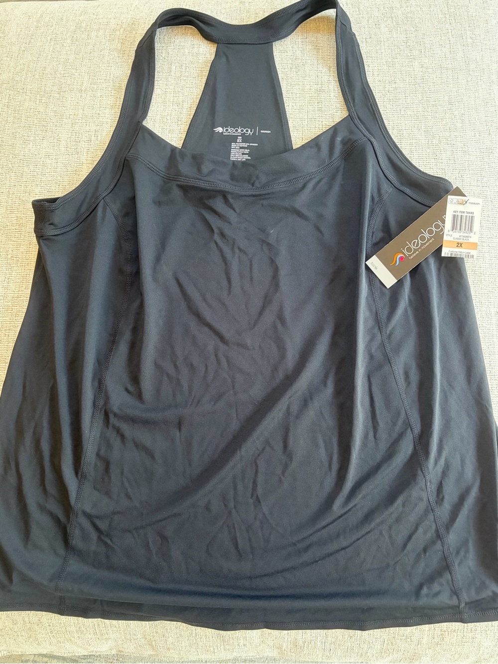 Ideology Black Racerback Performance Tank - Picture 4 of 7